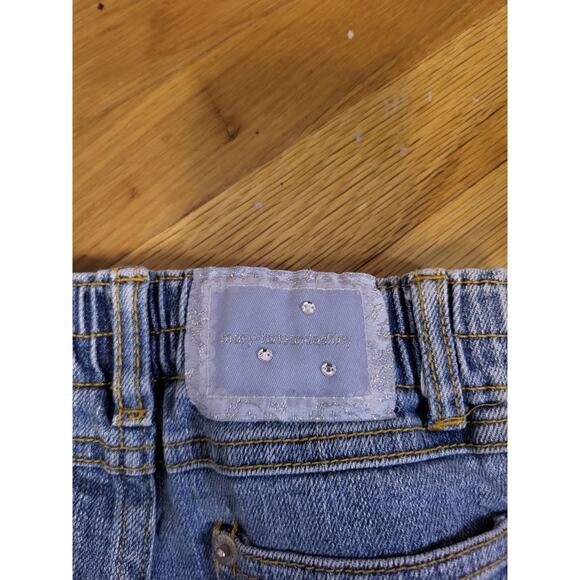 Mary-Kate and Ashley Girls Jeans Size 4 Sparkle Cuff Rhinestone Denim Pants Y2K - Picture 14 of 14